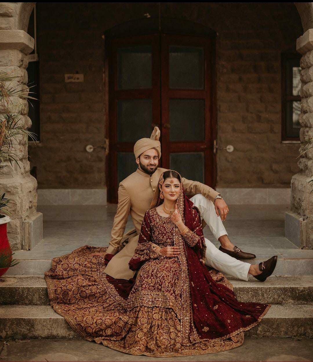 Wedding couple portrait